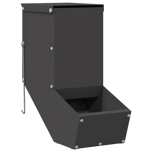Rabbit Feeder Black 12.5 x 26 x 28.5 cm 1 kg Cold-Rolled Steel
