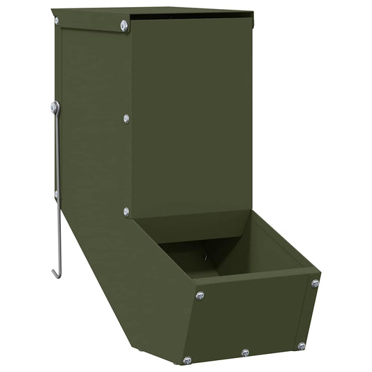 Rabbit Feeder Olive Green 12.5 x 26 x 28.5 cm 1 kg