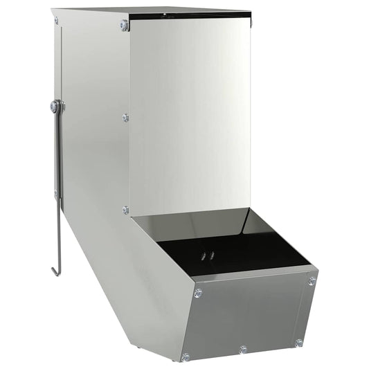 Rabbit Feeder Silver 12.5 x 26 x 28.5 cm 1 kg Galvanised Steel