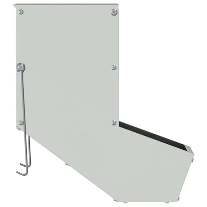 Rabbit Feeder Silver 17.5 x 26 x 28.5 cm Galvanised Steel