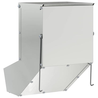 Rabbit Feeder Silver 17.5 x 26 x 28.5 cm Galvanised Steel