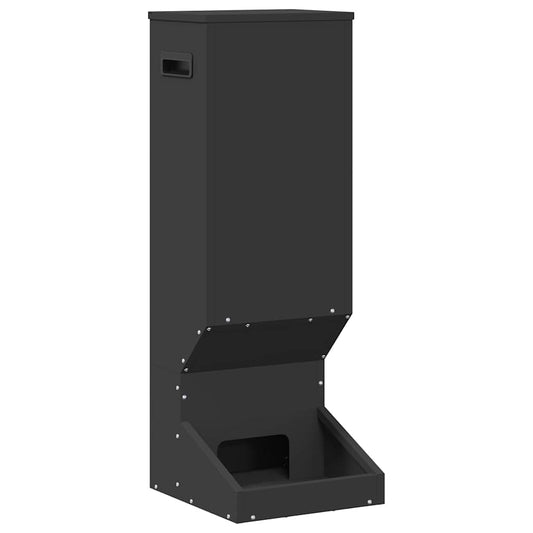 Deer Feeder Black 28 x 30 x 80 cm 3 kg Cold-Rolled Steel