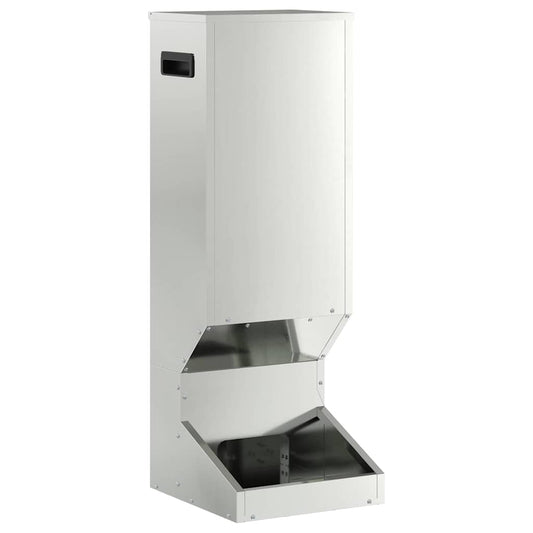 Deer Feeder Silver 28 x 30 x 80 cm 3 kg Galvanised Steel