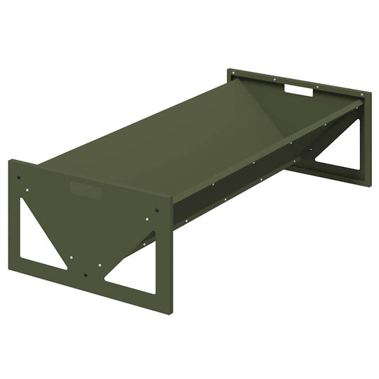 Livestock Feeding Trough Olive Green 108 x 50 x 28 cm 10 kg