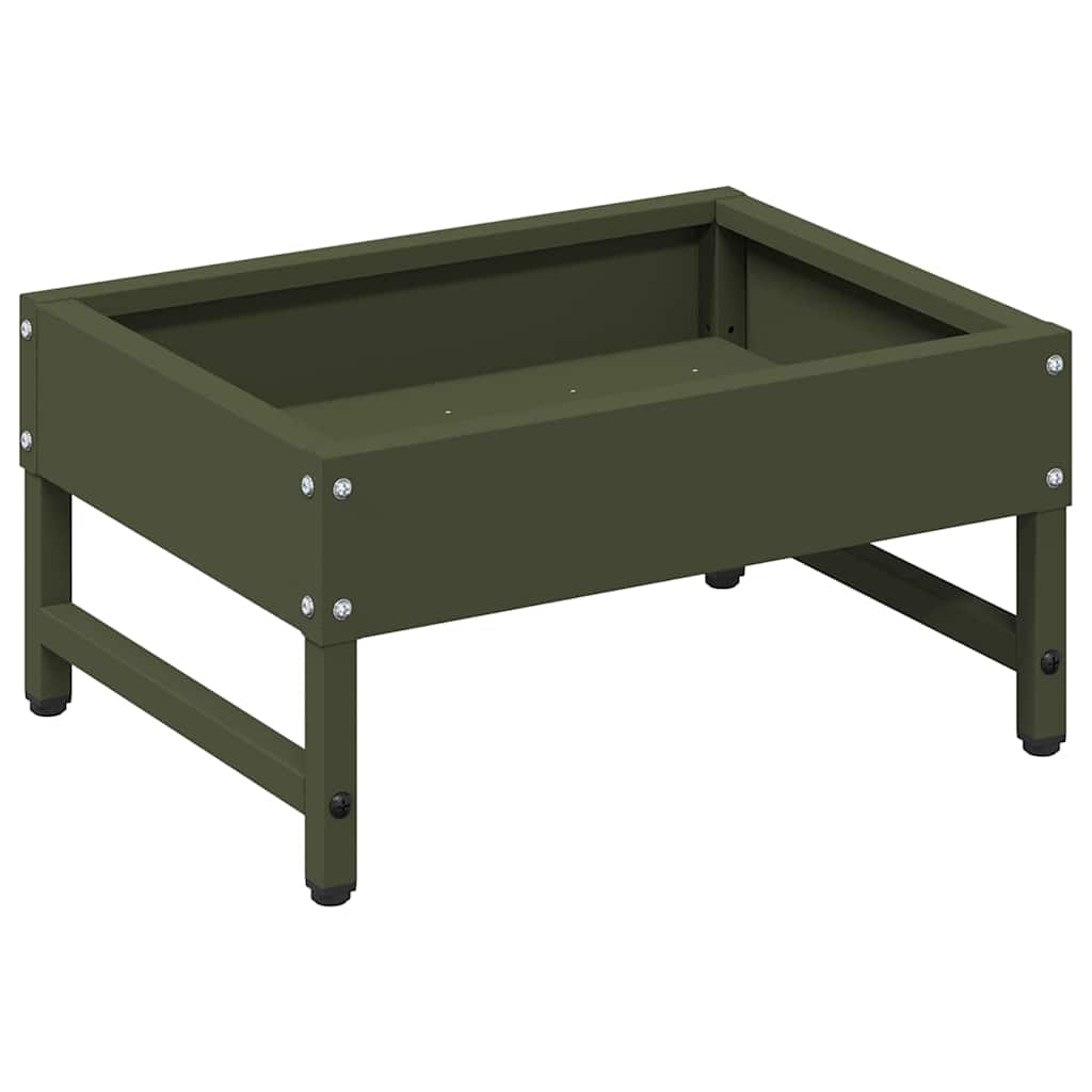 Bird Feeder Olive Green 34 x 26 x 16 cm Cold-Rolled Steel