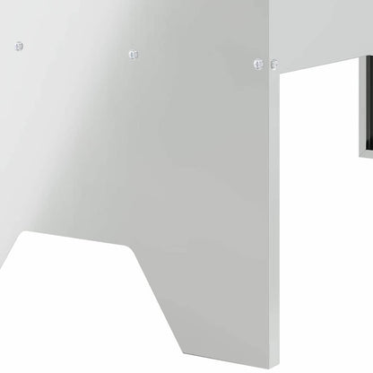Livestock Feeding Trough Silver 79 x 35 x 62 cm