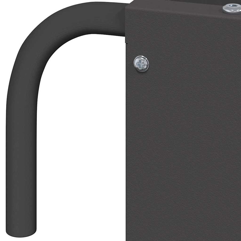 Hay Feeder Black 71 x 33 x 70 cm Cold-Rolled Steel
