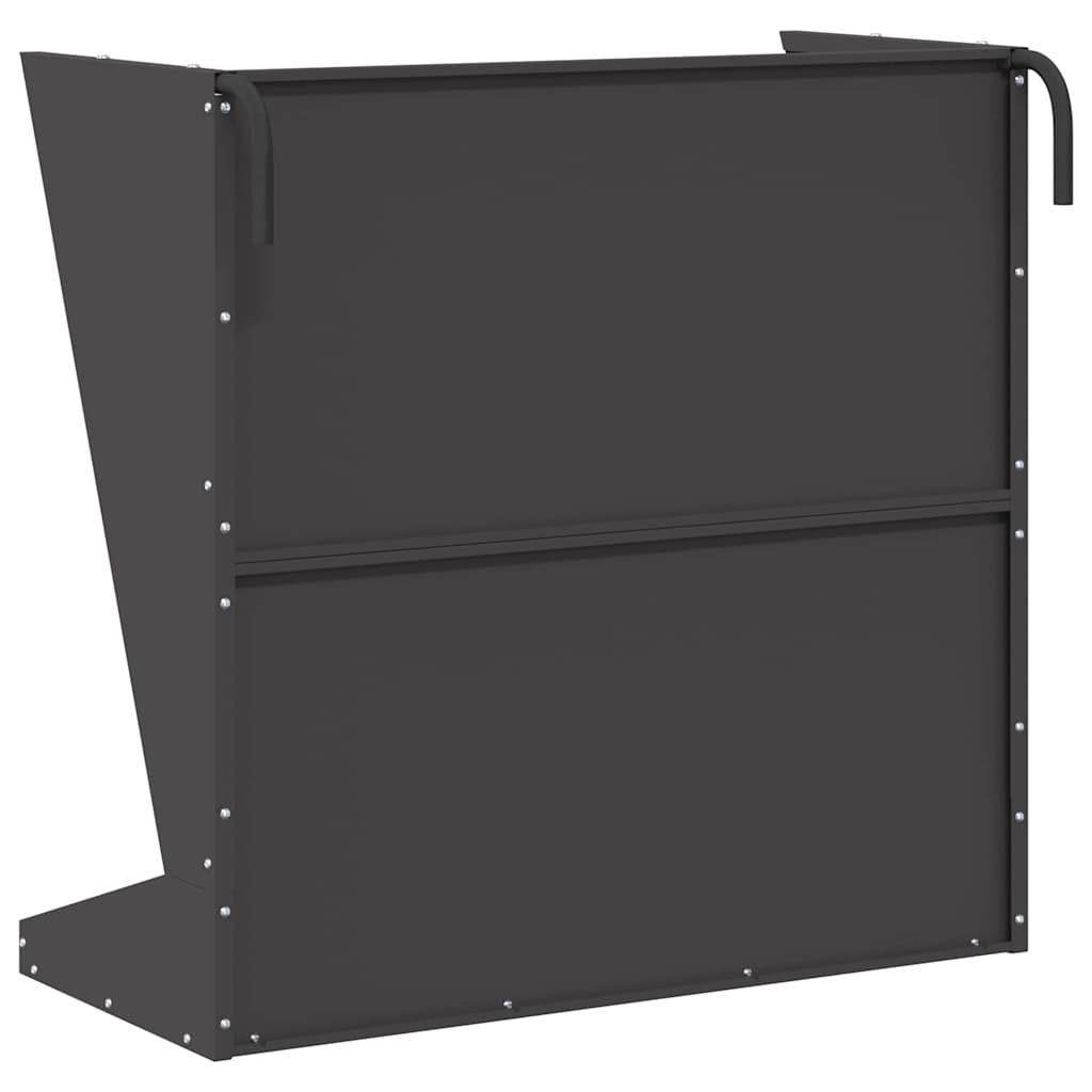 Hay Feeder Black 71 x 33 x 70 cm Cold-Rolled Steel