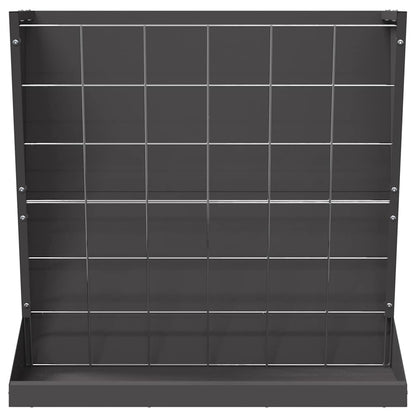 Hay Feeder Black 71 x 33 x 70 cm Cold-Rolled Steel