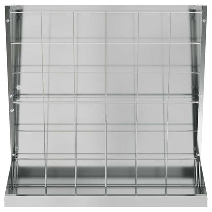 Hay Feeder Silver 71 x 33 x 70 cm Galvanised Steel