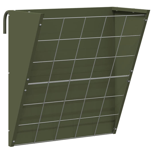 Hanging Hay Feeder Olive Green 61 x 33 x 66 cm 5 kg