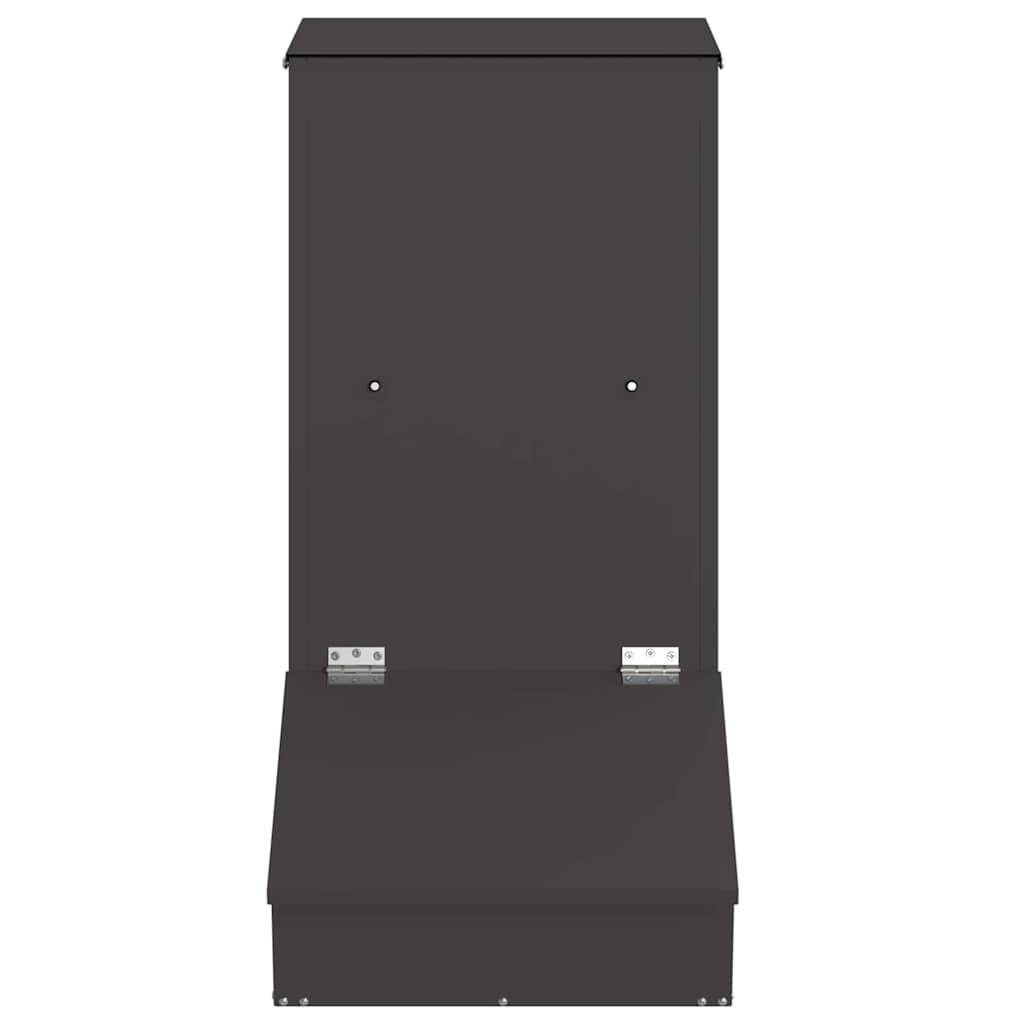 Pig Feeder Black 55 x 38 x 76 cm Cold-Rolled Steel