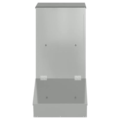 Pig Feeder Silver 55 x 38 x 76 cm Galvanised Steel