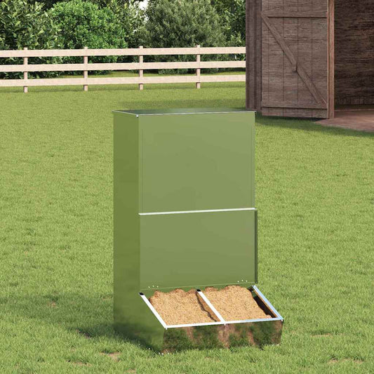 Pig Feeder Silver 55 x 51 x 91.5 cm 20 kg Galvanised Steel