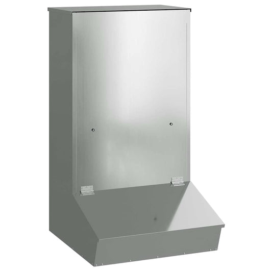 Pig Feeder Silver 55 x 51 x 91.5 cm 20 kg Galvanised Steel