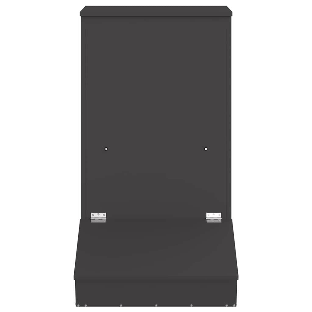 Pig Feeder Black 82 x 51 x 91.5 cm Cold-Rolled Steel