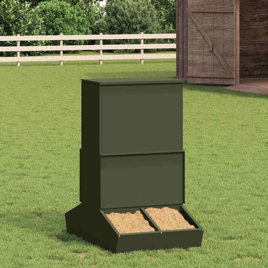 Pig Feeder Olive Green 82 x 51 x 91.5 cm 20 kg