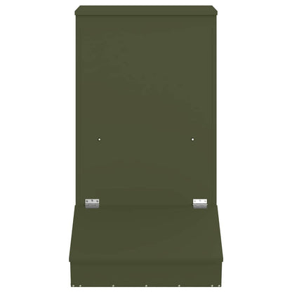 Pig Feeder Olive Green 82 x 51 x 91.5 cm Cold-Rolled Steel