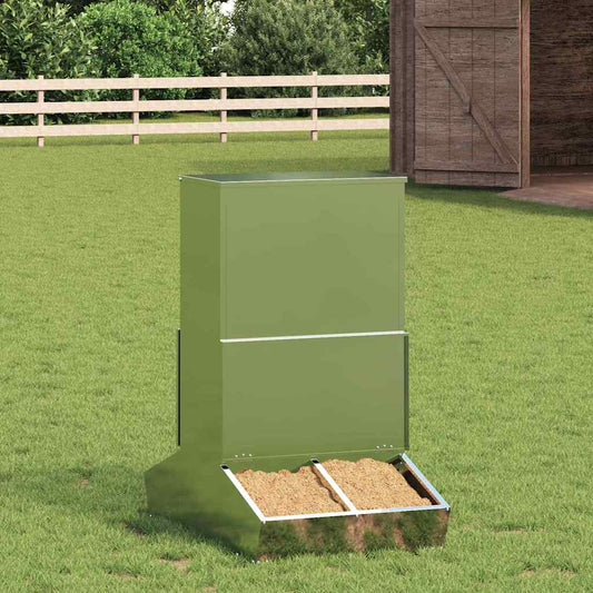 Pig Feeder Silver 82 x 51 x 91.5 cm 20 kg Galvanised Steel
