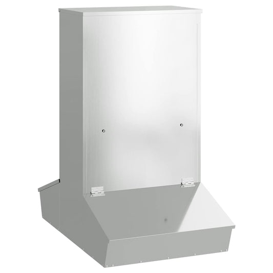 Pig Feeder Silver 82 x 51 x 91.5 cm 20 kg Galvanised Steel