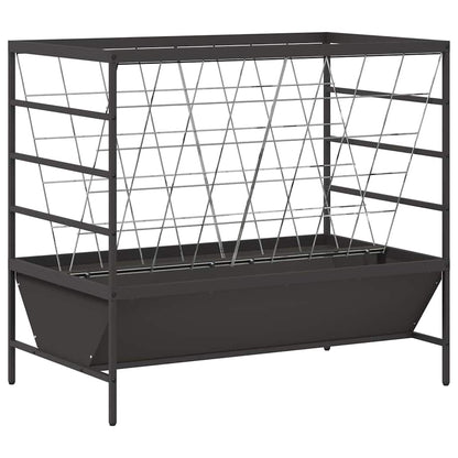 Livestock Feeder Black 100 x 60 x 90 cm Cold-Rolled Steel