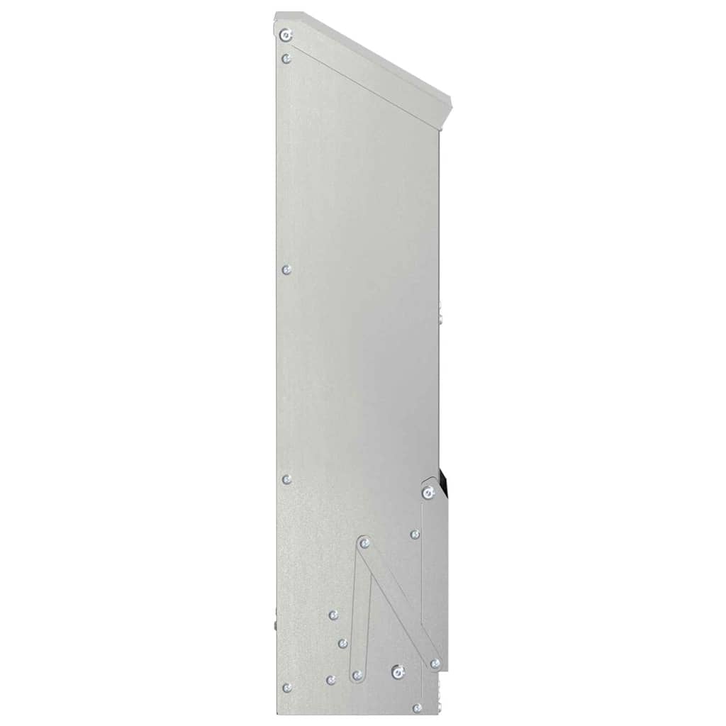 Chicken Feeder Silver 13 x 12 x 51 cm Galvanised Steel