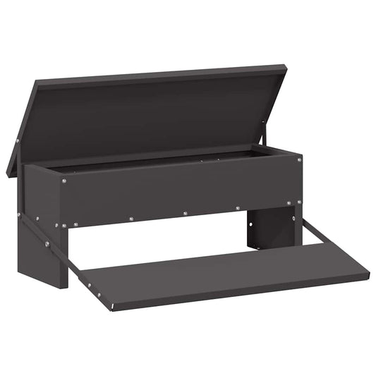 Chicken Treadle Feeder Black 48.5 x 39.5 x 19 cm 5 kg