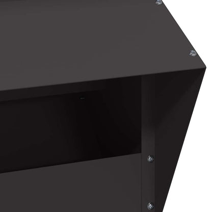 Chicken Feeder Black 35 x 30.5 x 43.5 cm Cold-Rolled Steel