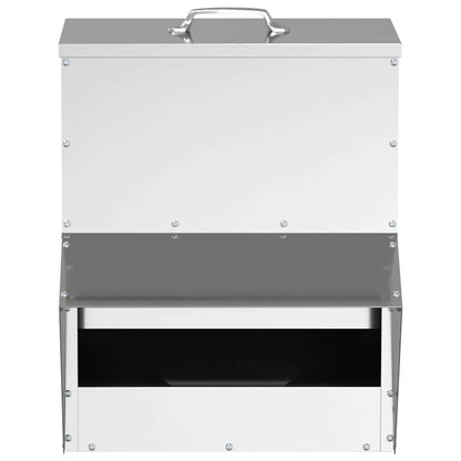 Chicken Feeder Silver 35 x 30.5 x 43.5 cm Galvanised Steel