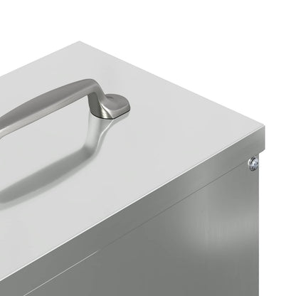 Chicken Feeder Silver 20 x 25 x35 cm Galvanised Steel