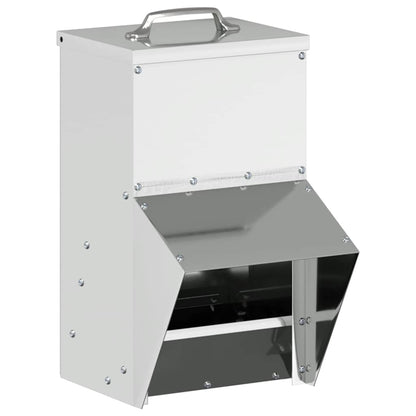 Chicken Feeder Silver 20 x 25 x35 cm Galvanised Steel