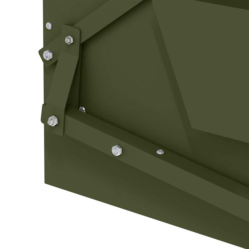 Chicken Treadle Feeder Olive Green 50 x 40 x 29 cm