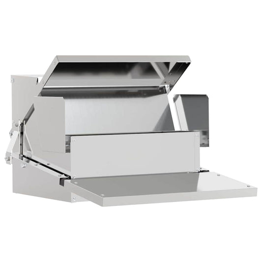 Chicken Treadle Feeder Silver 50 x 40 x 29 cm 2 kg