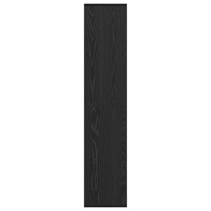 Book Cabinet Black Oak 137.5 x 29 x 137.5 cm Engineered Wood