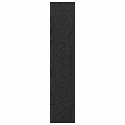Book Cabinet Black Oak 132 x 29 x 141.5 cm Engineered Wood