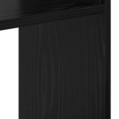 Book Cabinet Black Oak 92 x 29 x 188 cm Engineered Wood