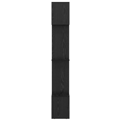 Book Cabinet Black Oak 92 x 29 x 188 cm Engineered Wood