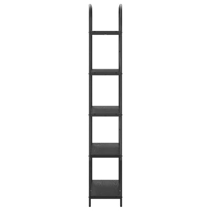 Bookshelf Black Oak 80 x 30 x 183 cm Engineered wood