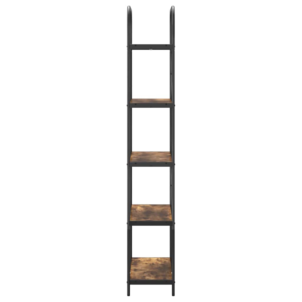 Bookshelf Smoked Oak 80 x 30 x 183 cm Engineered wood