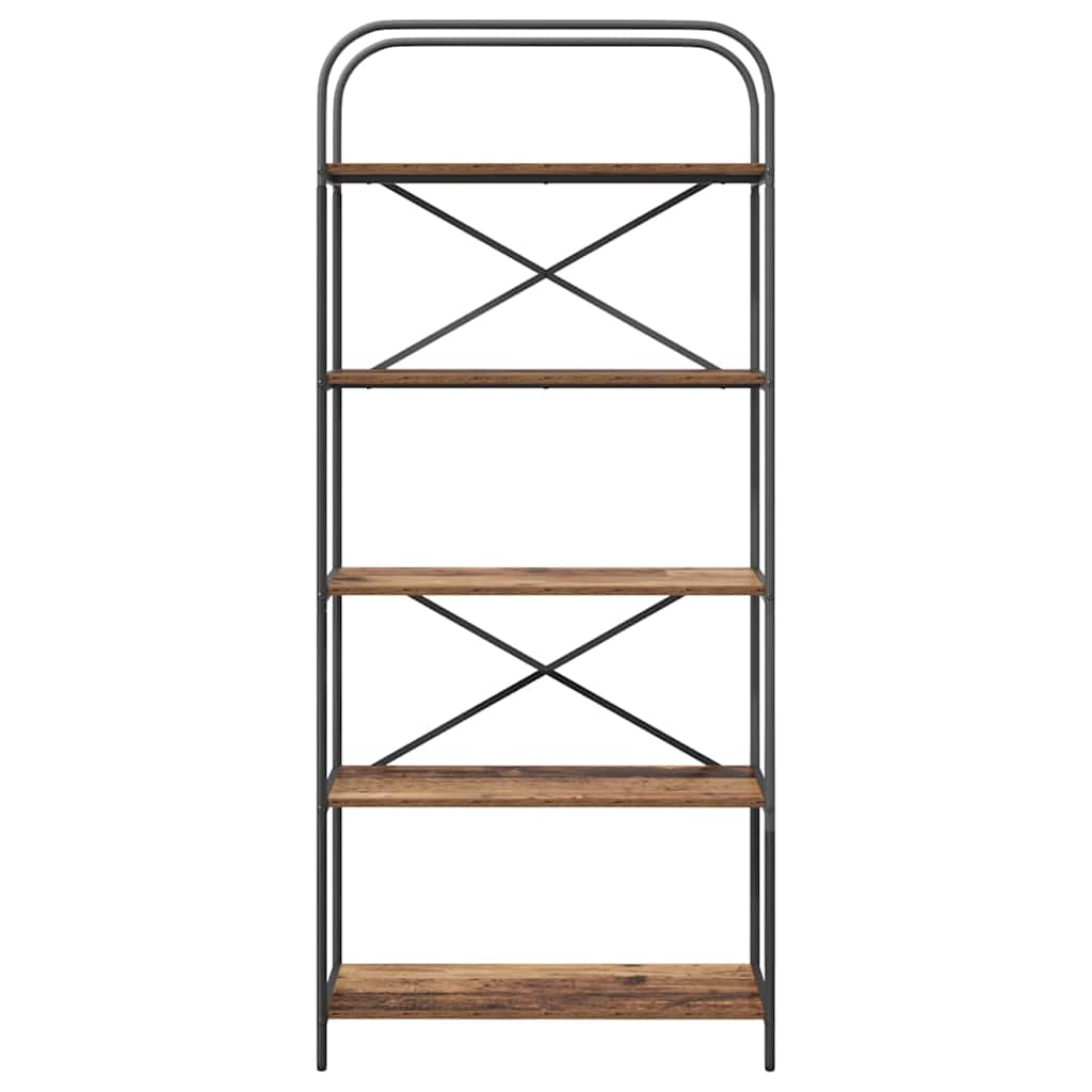 Bookshelf Old Wood 80 x 30 x 183 cm Engineered wood