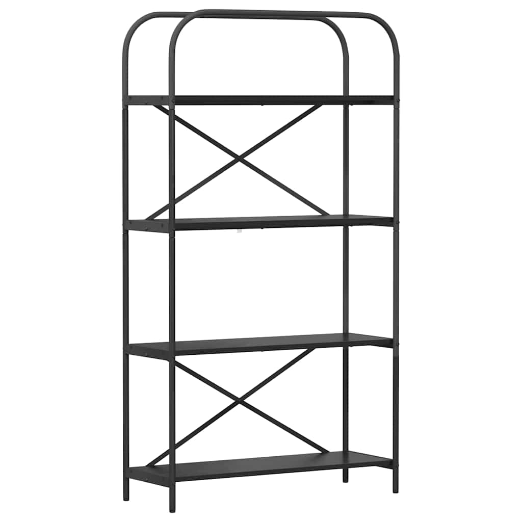 Bookshelf Black Oak 80 x 30 x 146 cm Engineered wood