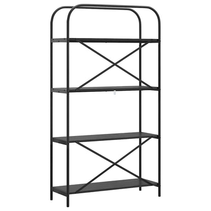 Bookshelf Black Oak 80 x 30 x 146 cm Engineered wood
