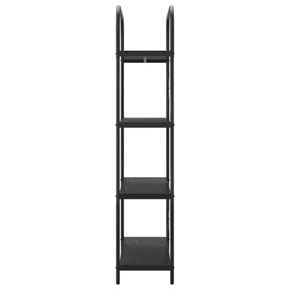 Bookshelf Black Oak 80 x 30 x 146 cm Engineered wood