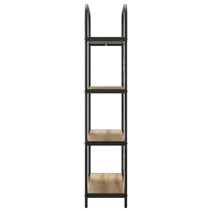 Bookshelf 4-Tier 80 x 30 x 146 cm Engineered wood Artisan Oak