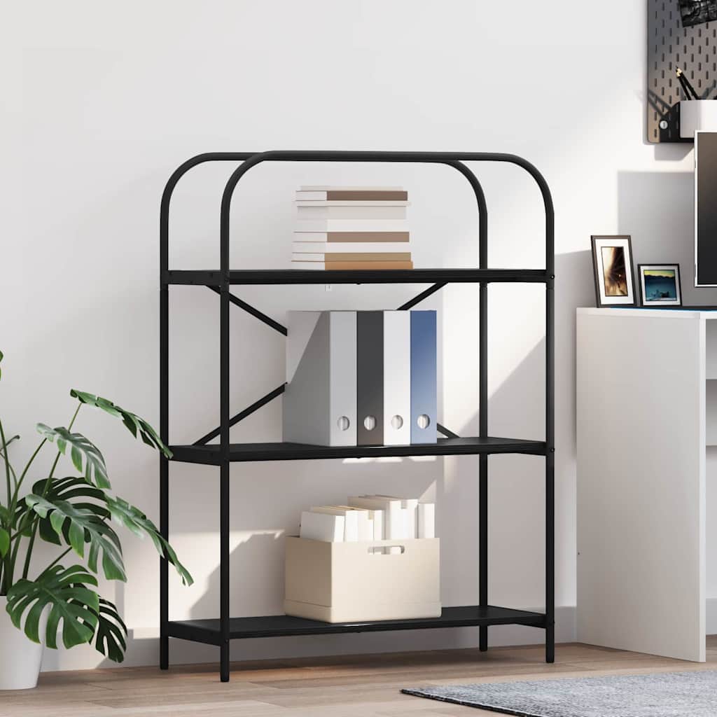 Bookshelf Black Oak 80 x 30 x 109 cm Engineered wood