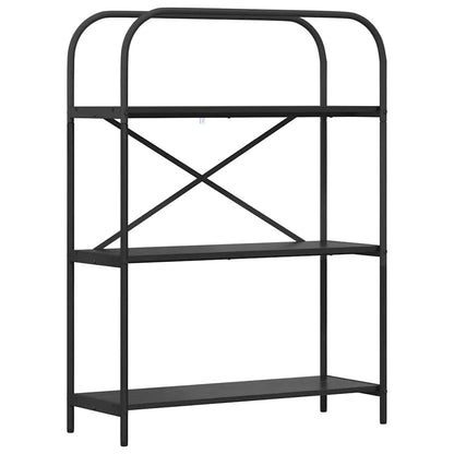 Bookshelf Black Oak 80 x 30 x 109 cm Engineered wood