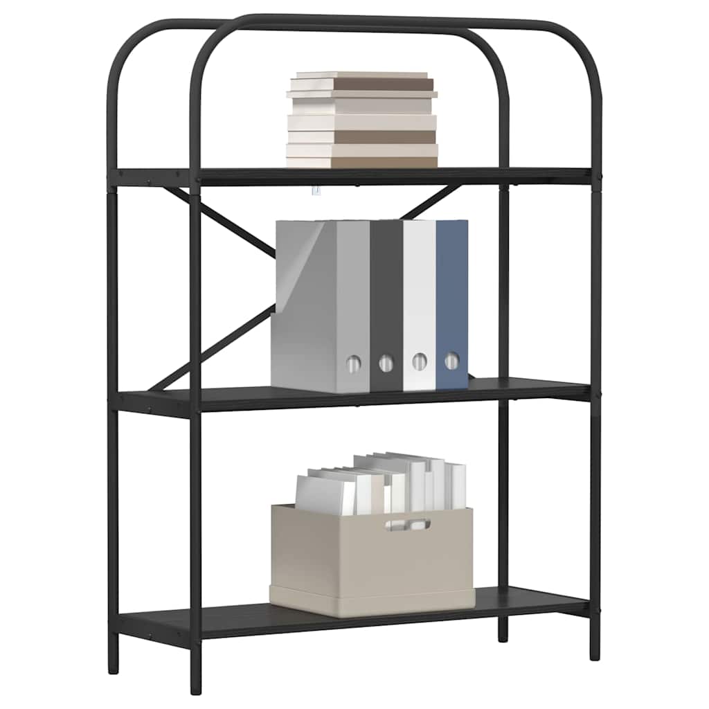 Bookshelf Black Oak 80 x 30 x 109 cm Engineered wood
