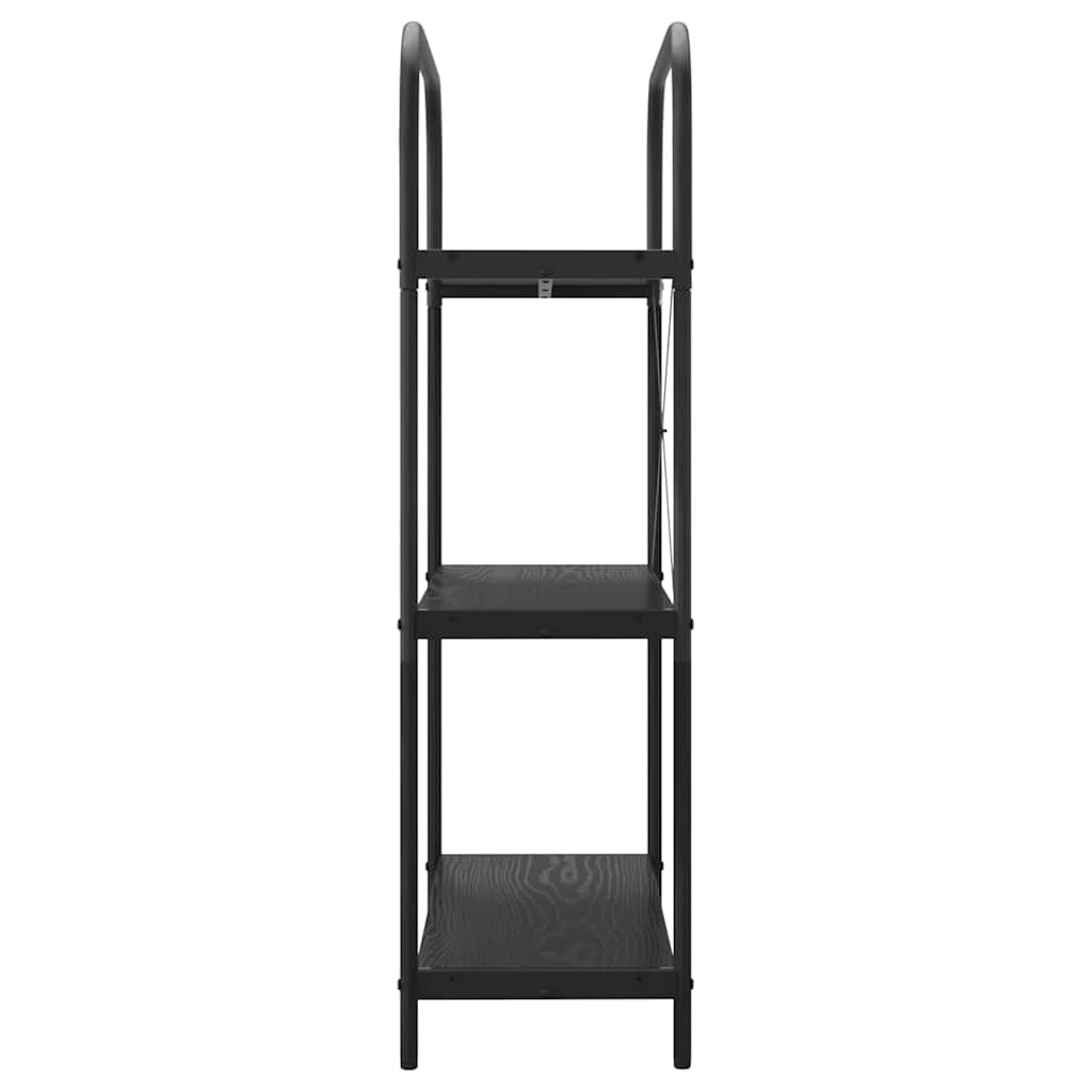 Bookshelf Black Oak 80 x 30 x 109 cm Engineered wood