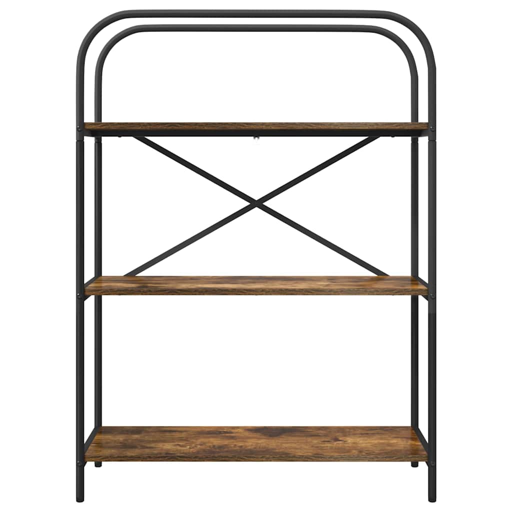 Bookshelf Smoked Oak 80 x 30 x 109 cm Engineered wood