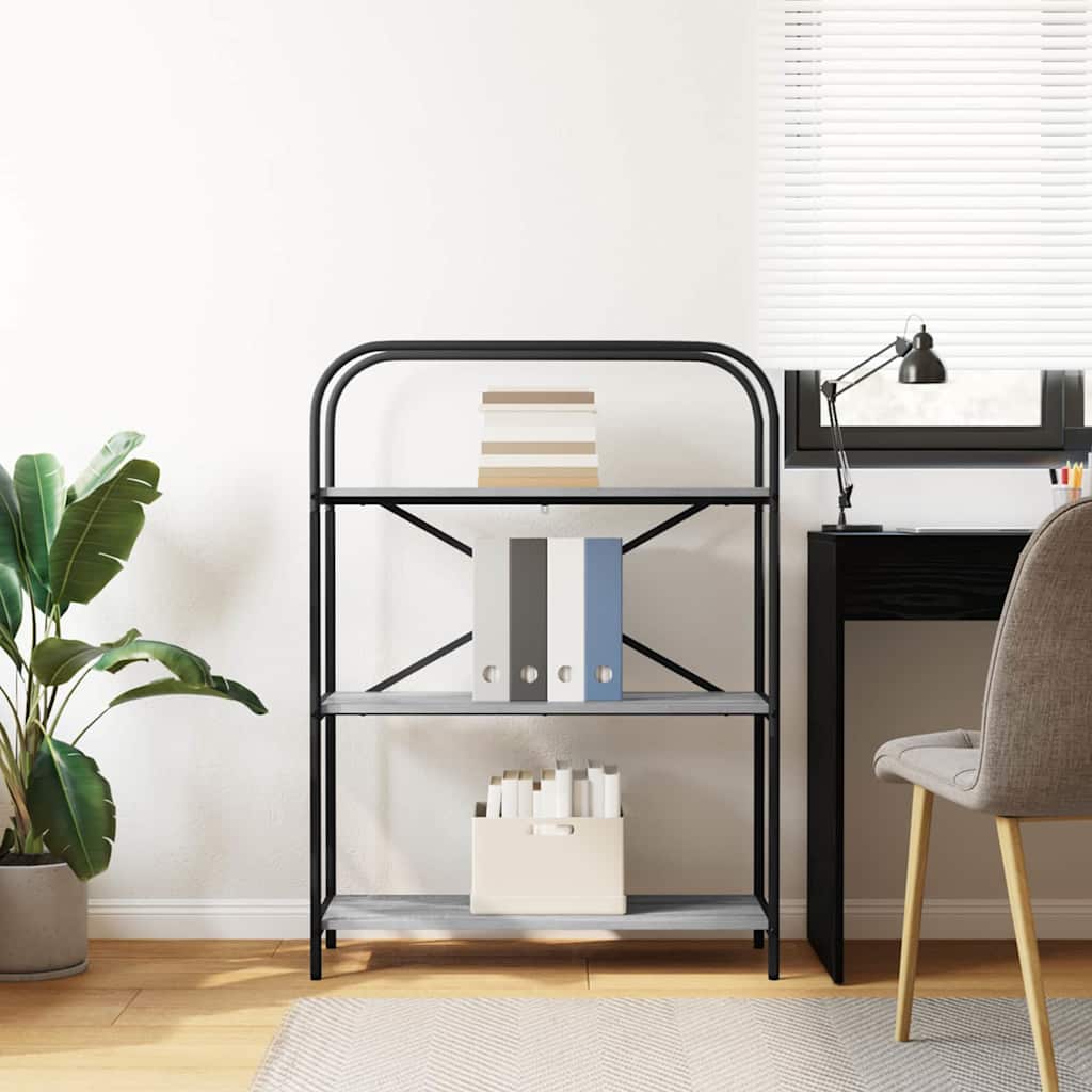 Bookshelf Grey Sonoma 80 x 30 x 109 cm Engineered wood